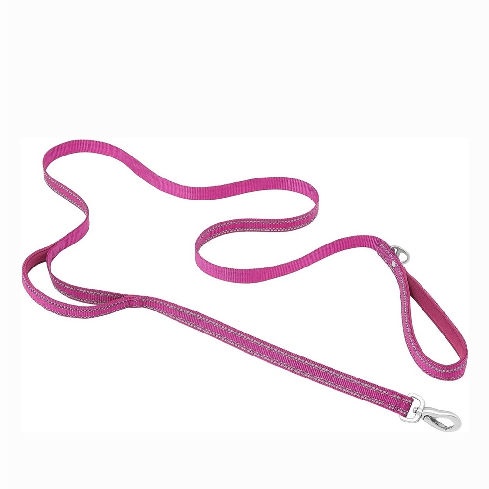 NWT Frisco Nylon Reflective Padded Dual Handles Dog Leash, Purple, Small 6ft